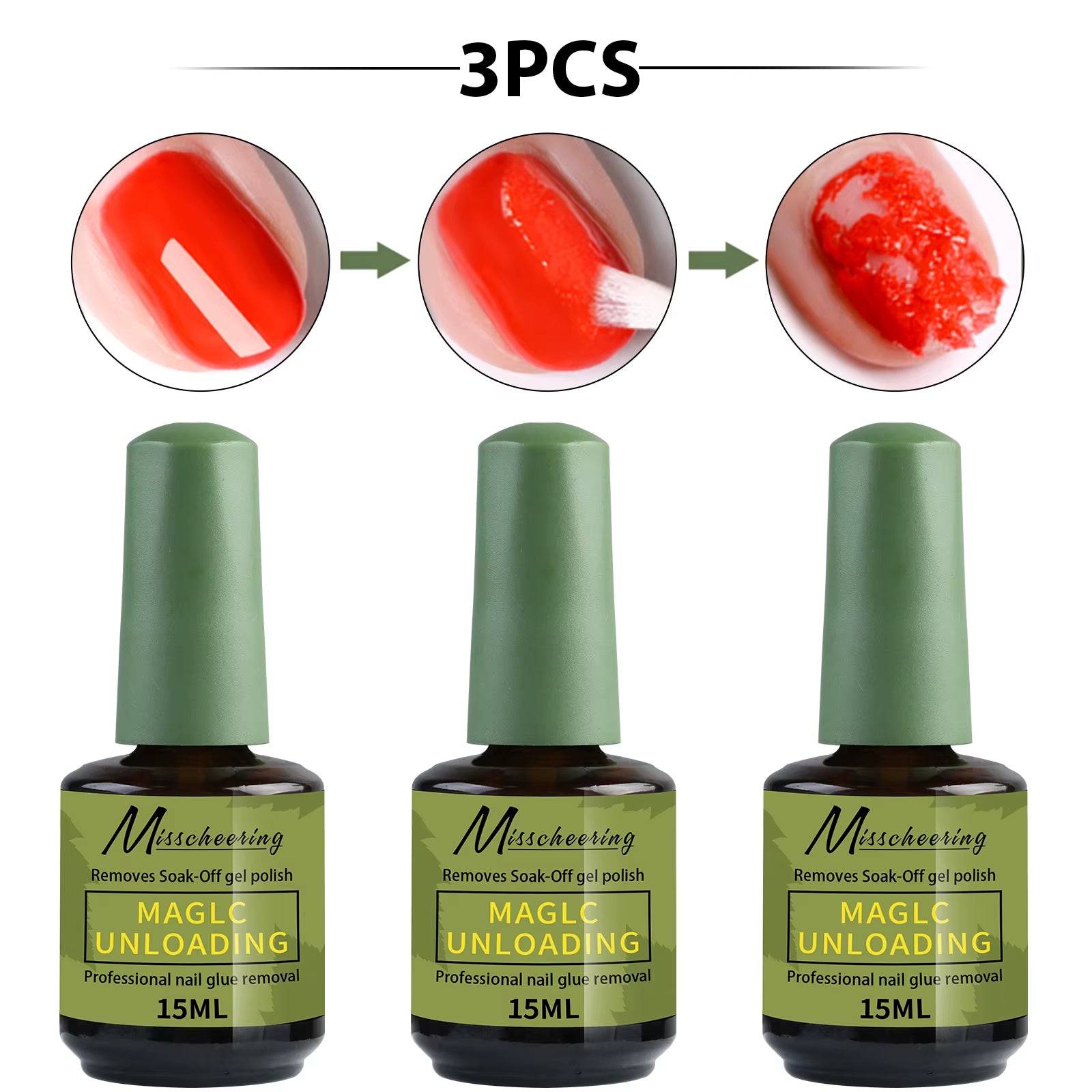 15Ml Magic Fast Nail Gel Polish Remover Clean UV Soak off Semi Permanent Varnish Nail Art Removal Tools Manicure