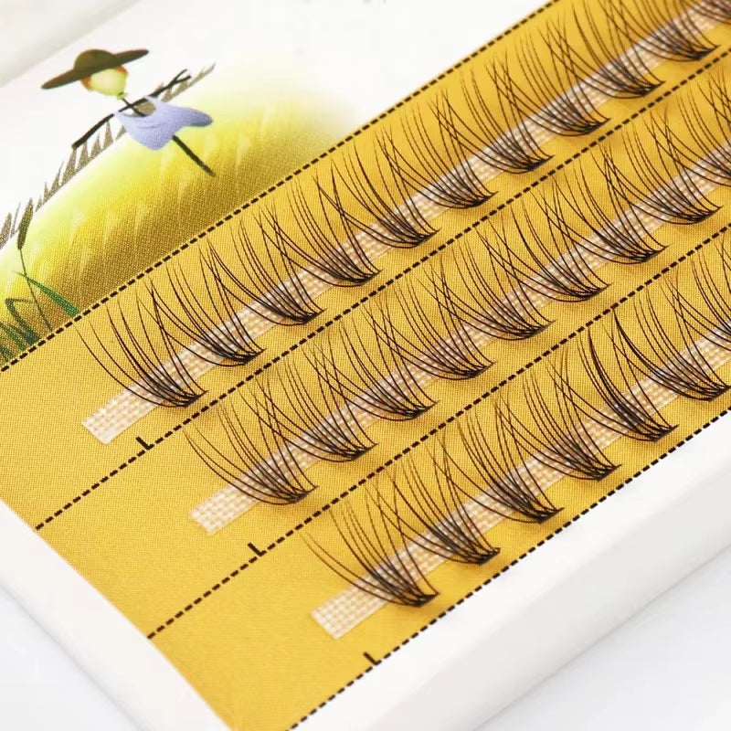 10D Mink Eyelash Extension 1 Box/60 Bunches Natural Eyelash 3D Russian Individual Eyelash Cluster Makeup Tool Lashes Wholesale