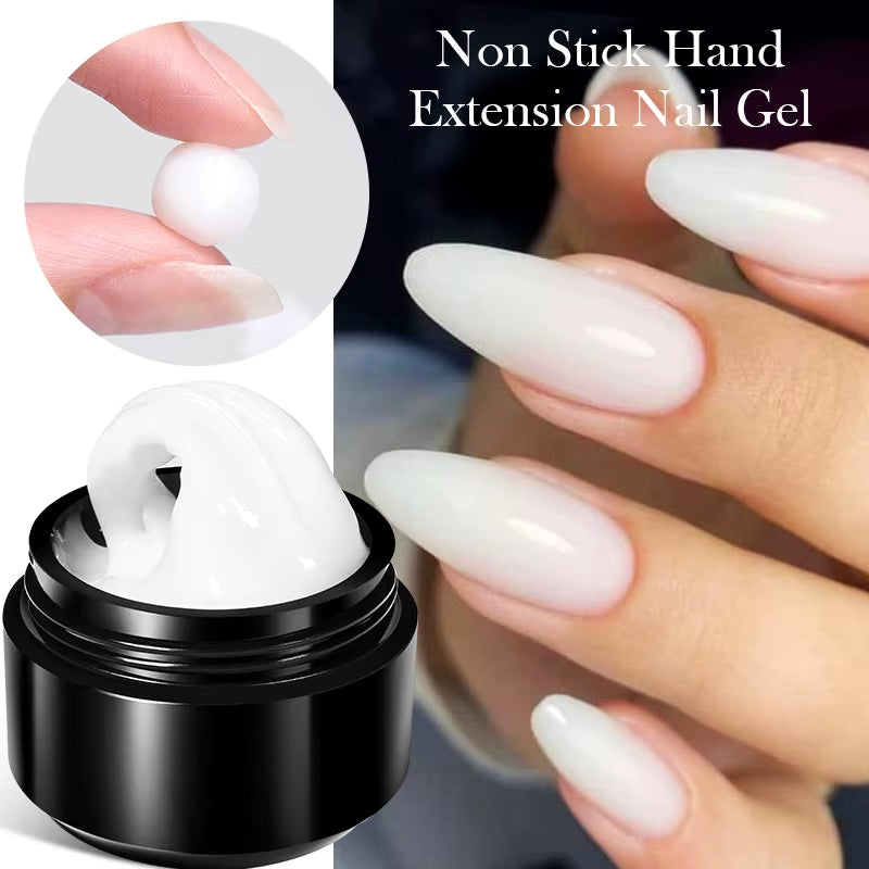 15Ml Clear Non Stick Hand Extension Gel 3D Shaping Sculpting Carving Nail Art Solid Hard Gel for Fake Nail
