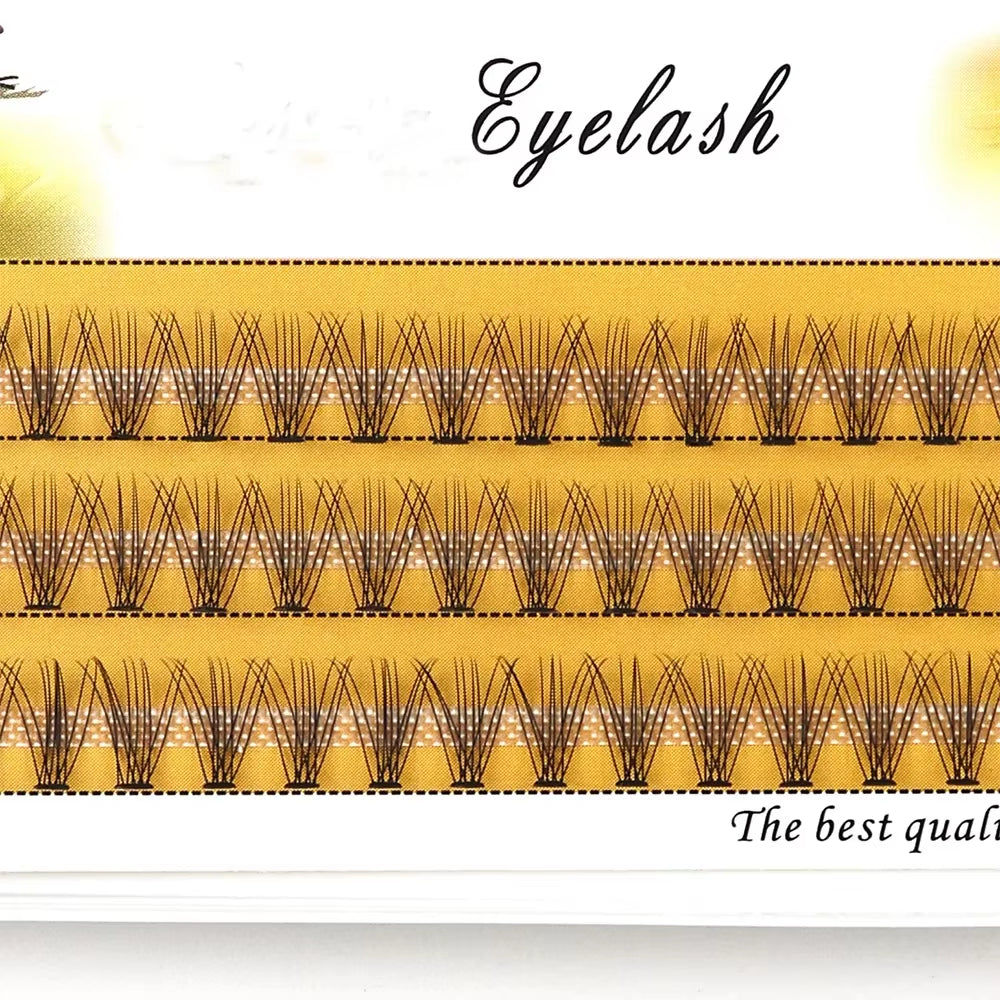 10D Mink Eyelash Extension 1 Box/60 Bunches Natural Eyelash 3D Russian Individual Eyelash Cluster Makeup Tool Lashes Wholesale