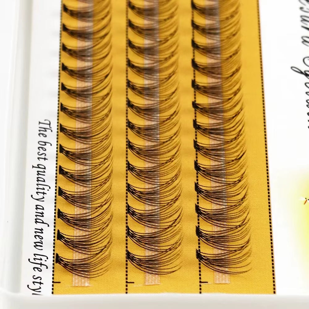 10D Mink Eyelash Extension 1 Box/60 Bunches Natural Eyelash 3D Russian Individual Eyelash Cluster Makeup Tool Lashes Wholesale