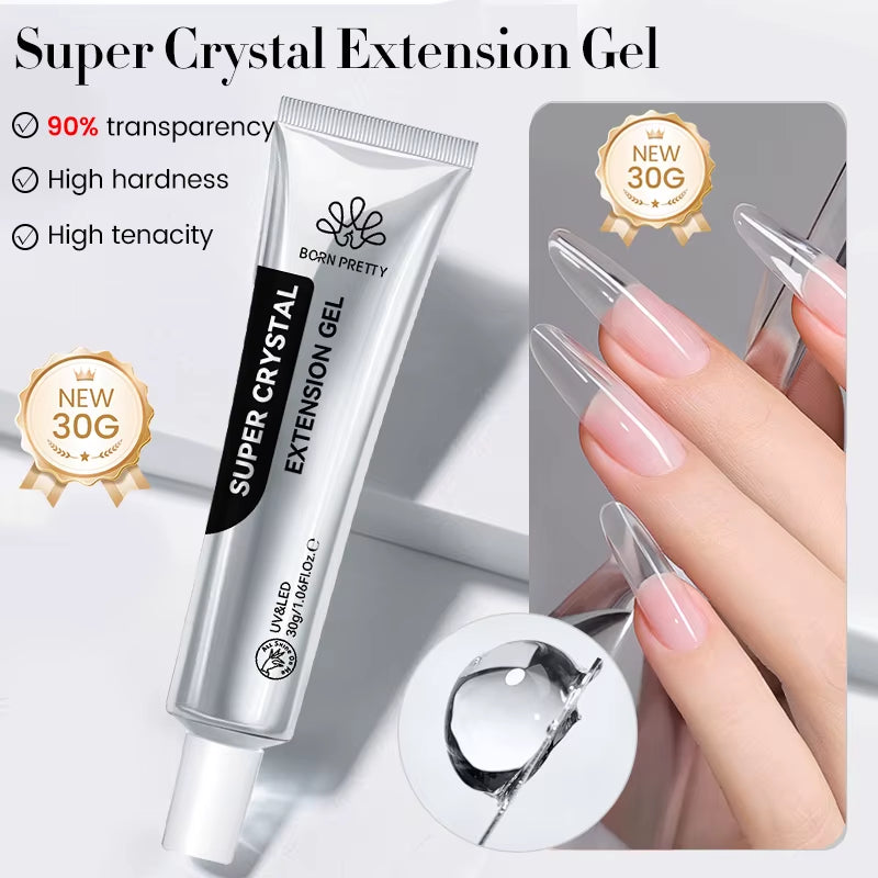 15Ml Clear Non Stick Hand Extension Gel 3D Shaping Sculpting Carving Nail Art Solid Hard Gel for Fake Nail