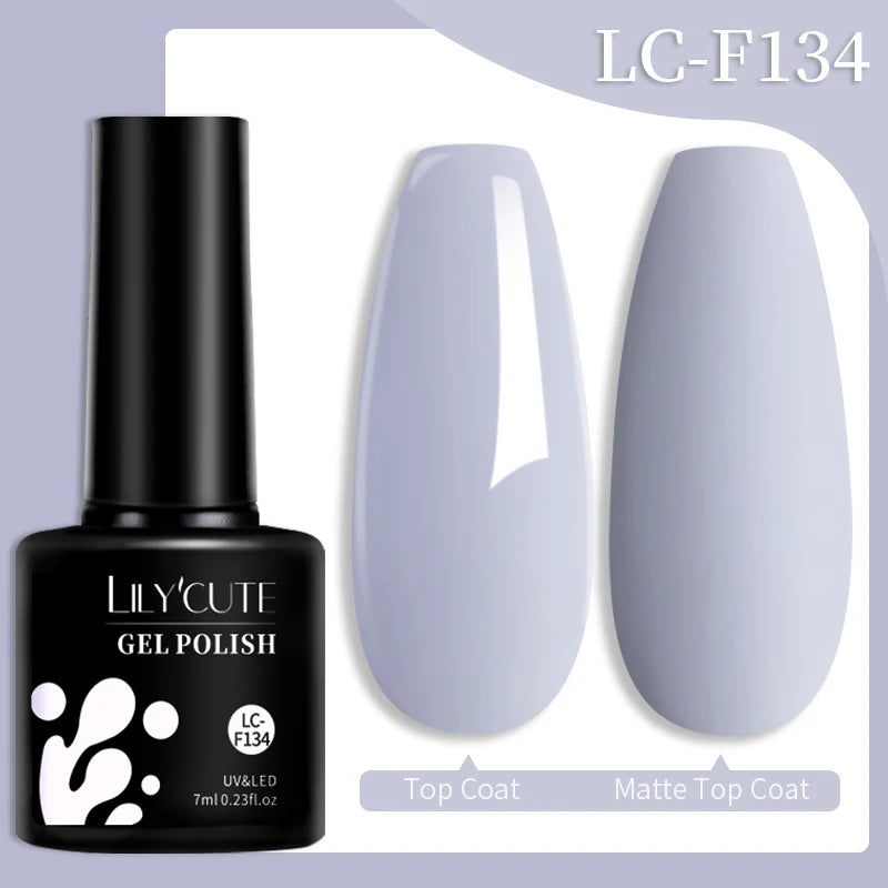 184 Colors 7ML Nail Gel Polish Semi-Permanent Glitter Soak off Base Top Coat UV LED Nail Gel Varnish Nail Art Manicure