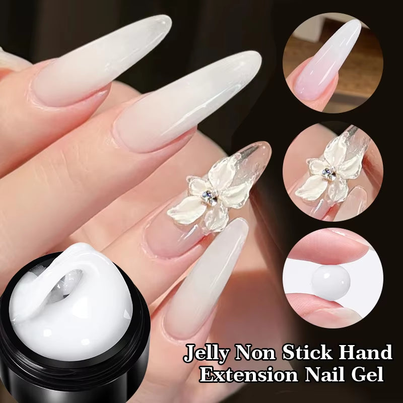 15Ml Clear Non Stick Hand Extension Gel 3D Shaping Sculpting Carving Nail Art Solid Hard Gel for Fake Nail
