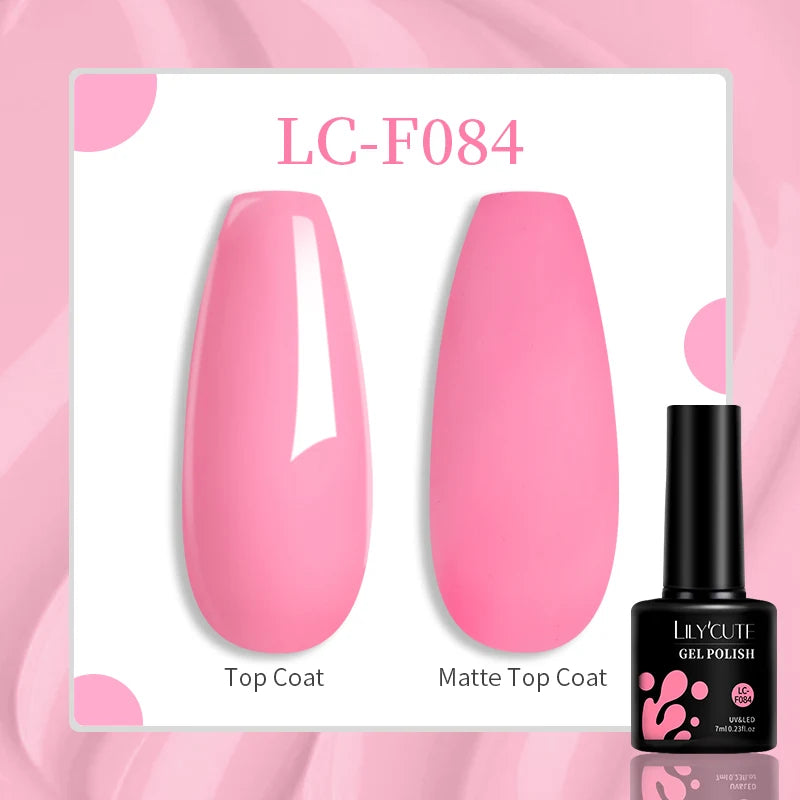 LILYCUTE 7ML Nail Gel Polish Nail Supplies Varnish Semi Permanent Nail Art Manicure Soak off LED UV Gel Nail Varnishes