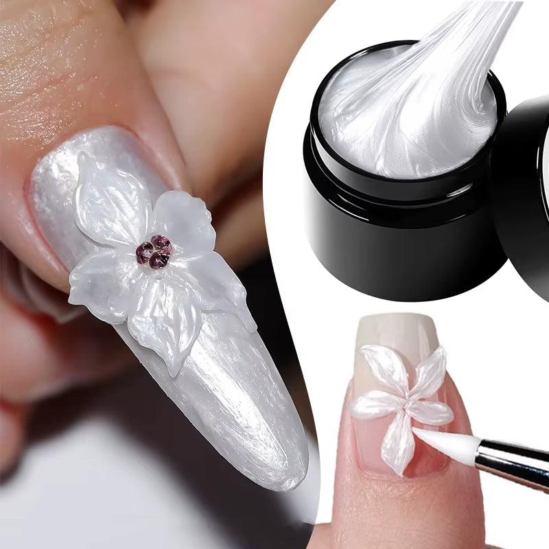 15Ml Clear Non Stick Hand Extension Gel 3D Shaping Sculpting Carving Nail Art Solid Hard Gel for Fake Nail