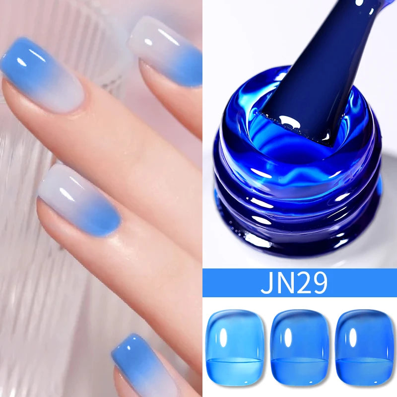 10Ml Translucent Jelly Nude Gel Nail Polish Colorful Varnish Semi Permanent UV LED Nail Art Manicure Gel