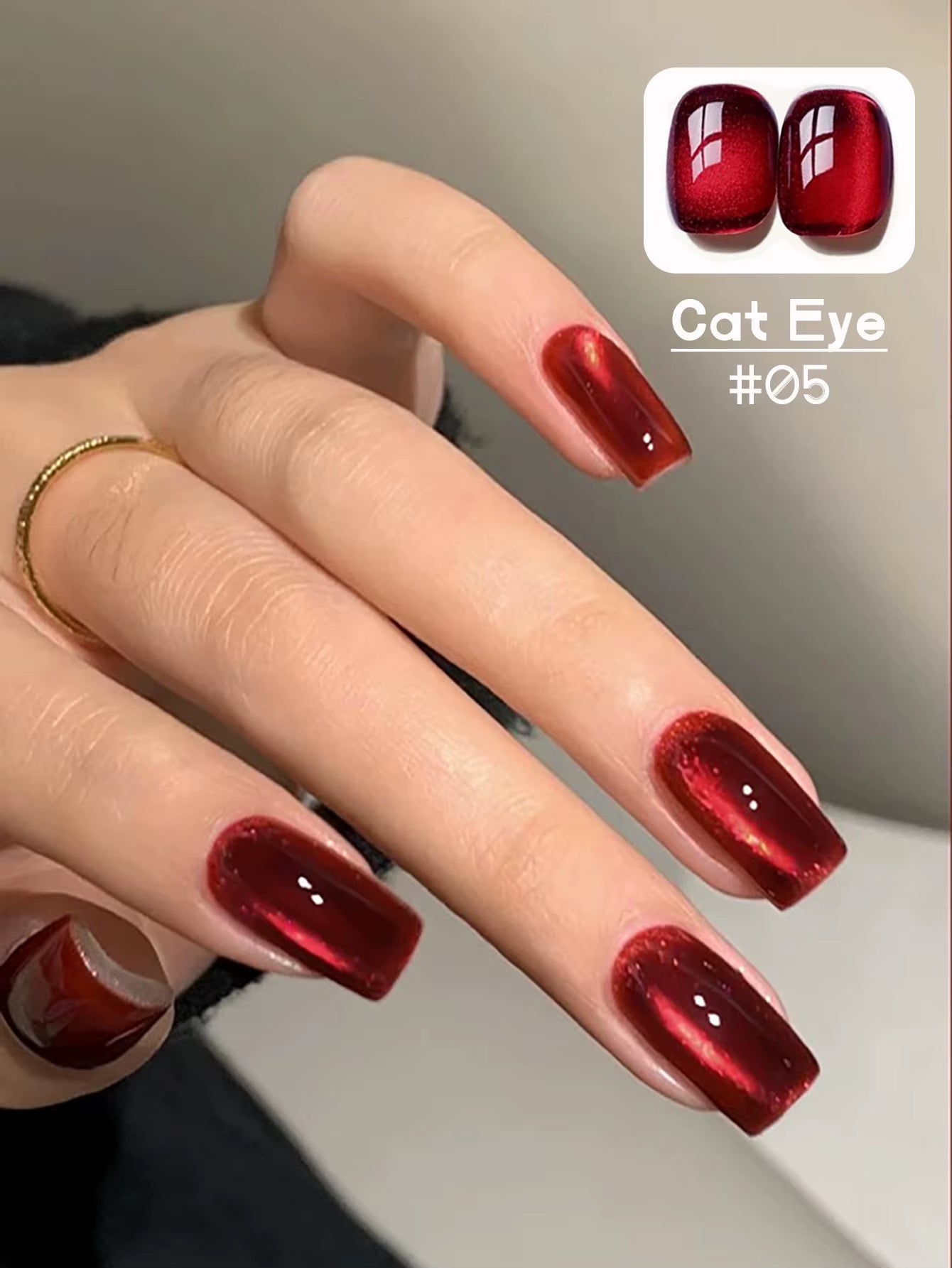 1-24Pcs WS Autumn Winter Nails Popular Black Cat Eye Gel Nail Polish Fashionable Flash Glass Beads Cat'S Eye Nail Salon Nail Art