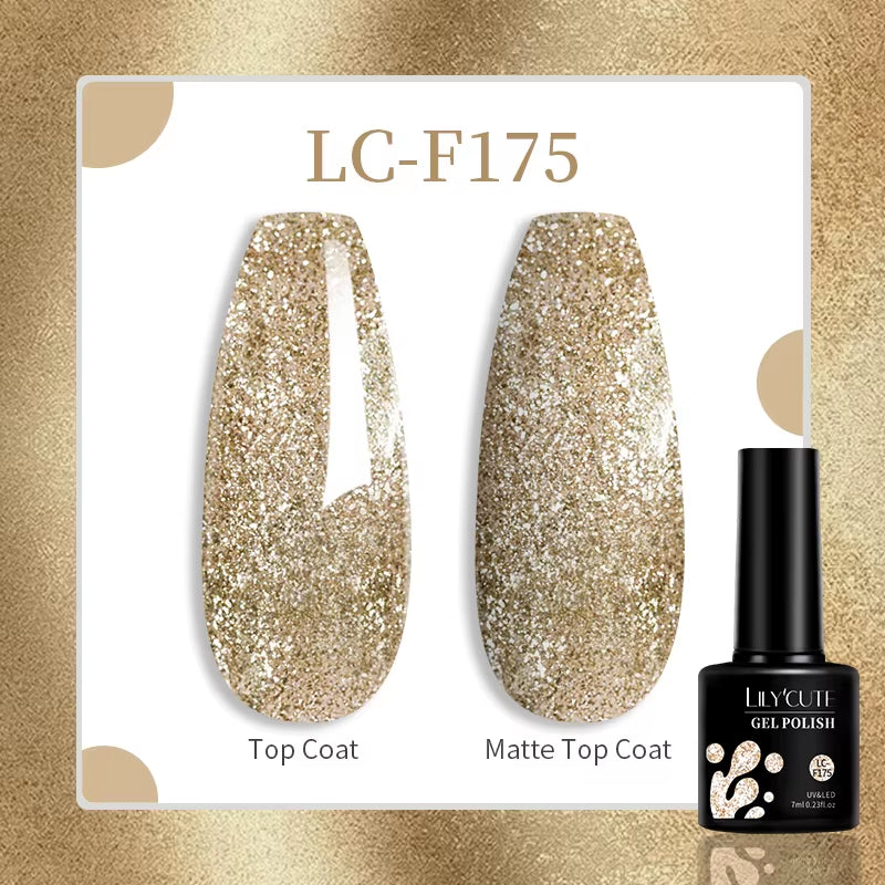 LILYCUTE 7ML Nail Gel Polish Nail Supplies Varnish Semi Permanent Nail Art Manicure Soak off LED UV Gel Nail Varnishes