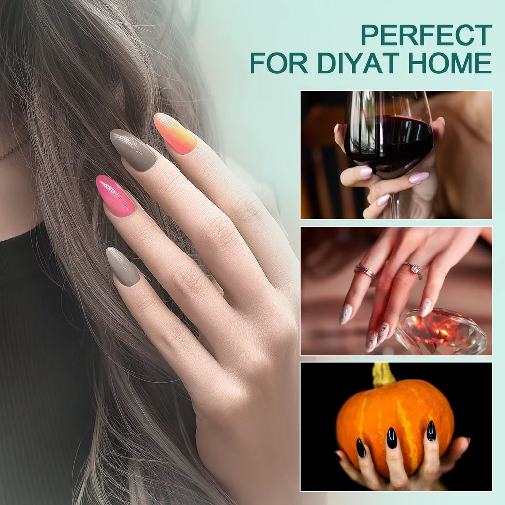 120Pcs/Box Gel X Nail Tips Medium Short Shape Almond/Square/Soft Gel Nail Tips False Nails Soak off Easy Nail Extensions