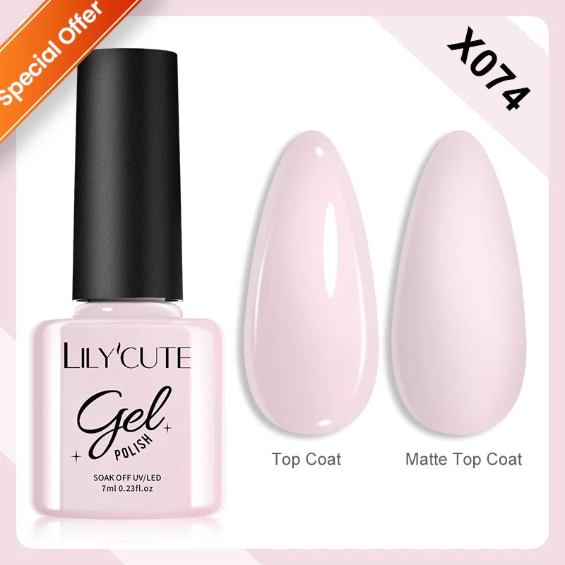 184 Colors 7ML Nail Gel Polish Semi-Permanent Glitter Soak off Base Top Coat UV LED Nail Gel Varnish Nail Art Manicure