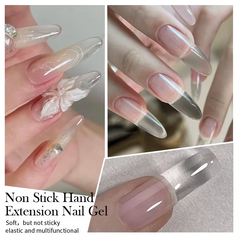 15Ml Clear Non Stick Hand Extension Gel 3D Shaping Sculpting Carving Nail Art Solid Hard Gel for Fake Nail