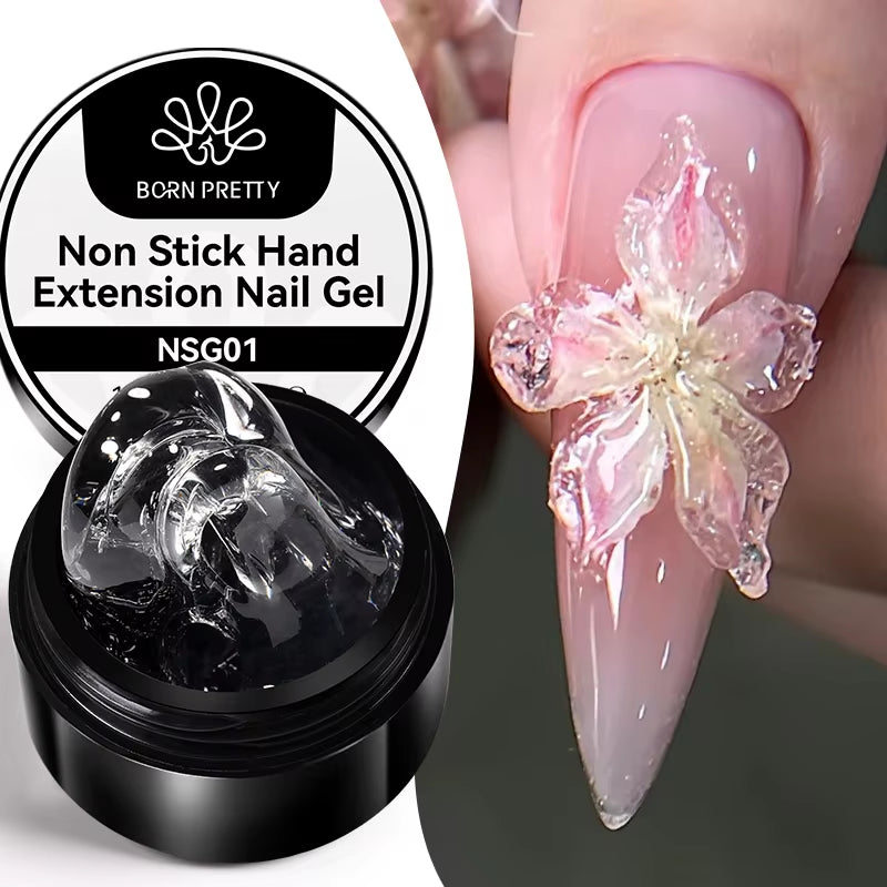 15Ml Clear Non Stick Hand Extension Gel 3D Shaping Sculpting Carving Nail Art Solid Hard Gel for Fake Nail