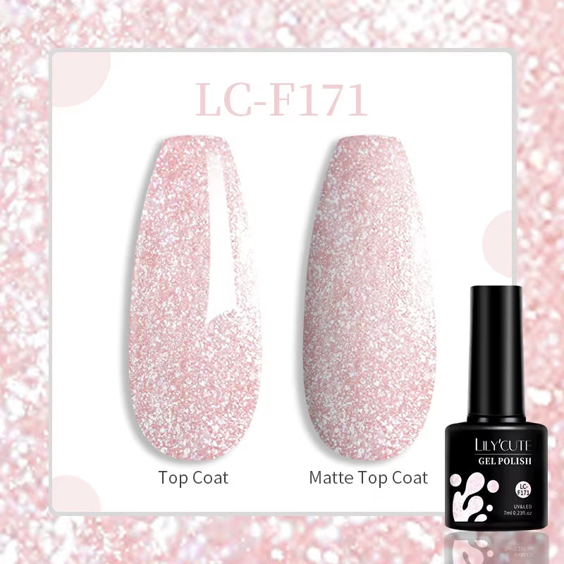 LILYCUTE 7ML Nail Gel Polish Nail Supplies Varnish Semi Permanent Nail Art Manicure Soak off LED UV Gel Nail Varnishes