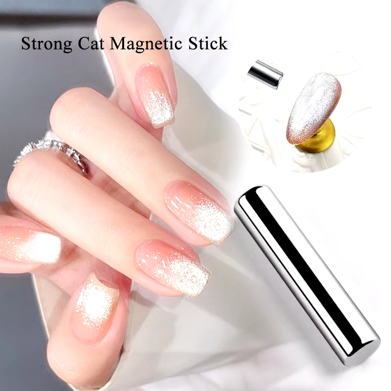 7ML 3 in 1 Platinum Rose Gold Cat Magnetic Gel Nail Polish Moonlight Magnetic Gel Varnish Glitter Semi Permanent UV Gel
