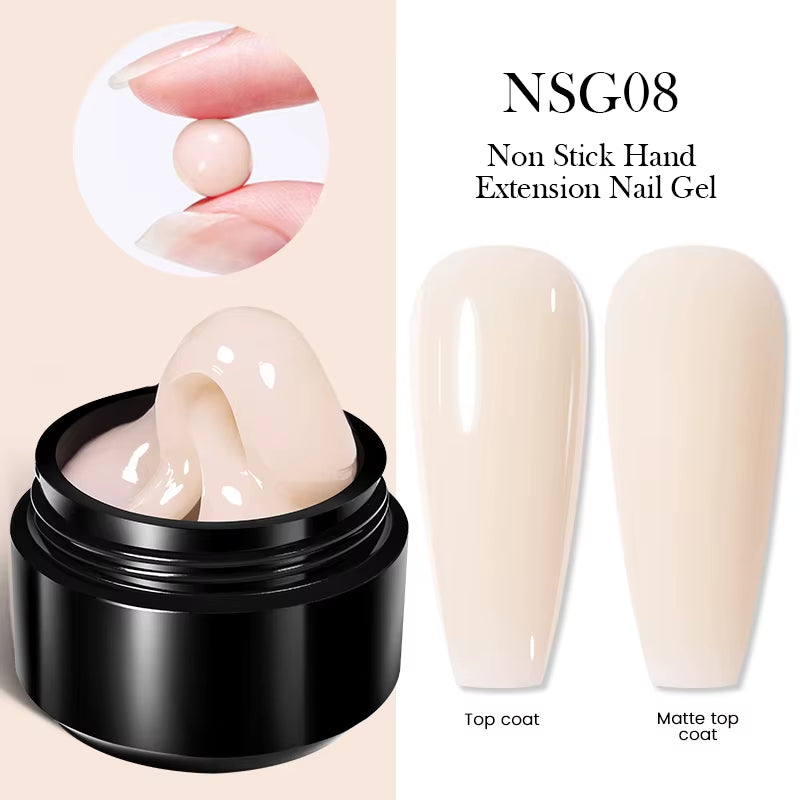15Ml Clear Non Stick Hand Extension Gel 3D Shaping Sculpting Carving Nail Art Solid Hard Gel for Fake Nail