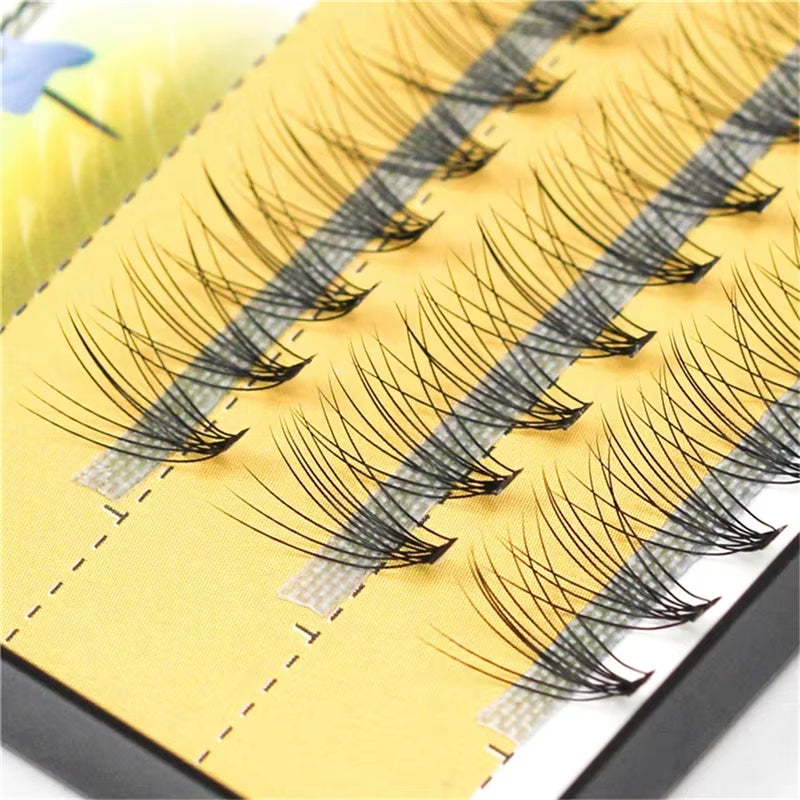 10D Mink Eyelash Extension 1 Box/60 Bunches Natural Eyelash 3D Russian Individual Eyelash Cluster Makeup Tool Lashes Wholesale