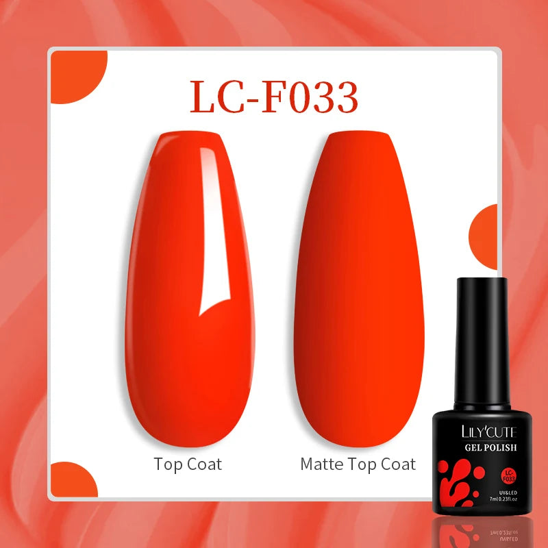 LILYCUTE 7ML Nail Gel Polish Nail Supplies Varnish Semi Permanent Nail Art Manicure Soak off LED UV Gel Nail Varnishes