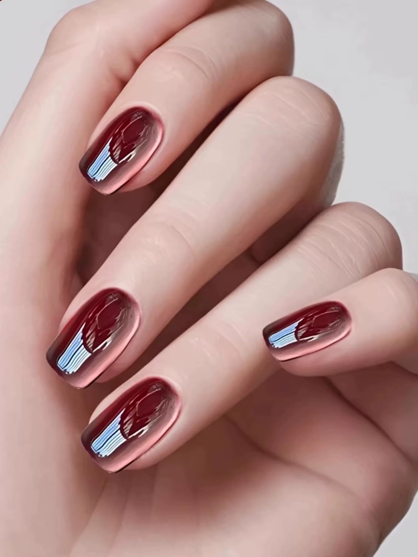 1-24Pcs WS Autumn Winter Nails Popular Black Cat Eye Gel Nail Polish Fashionable Flash Glass Beads Cat'S Eye Nail Salon Nail Art