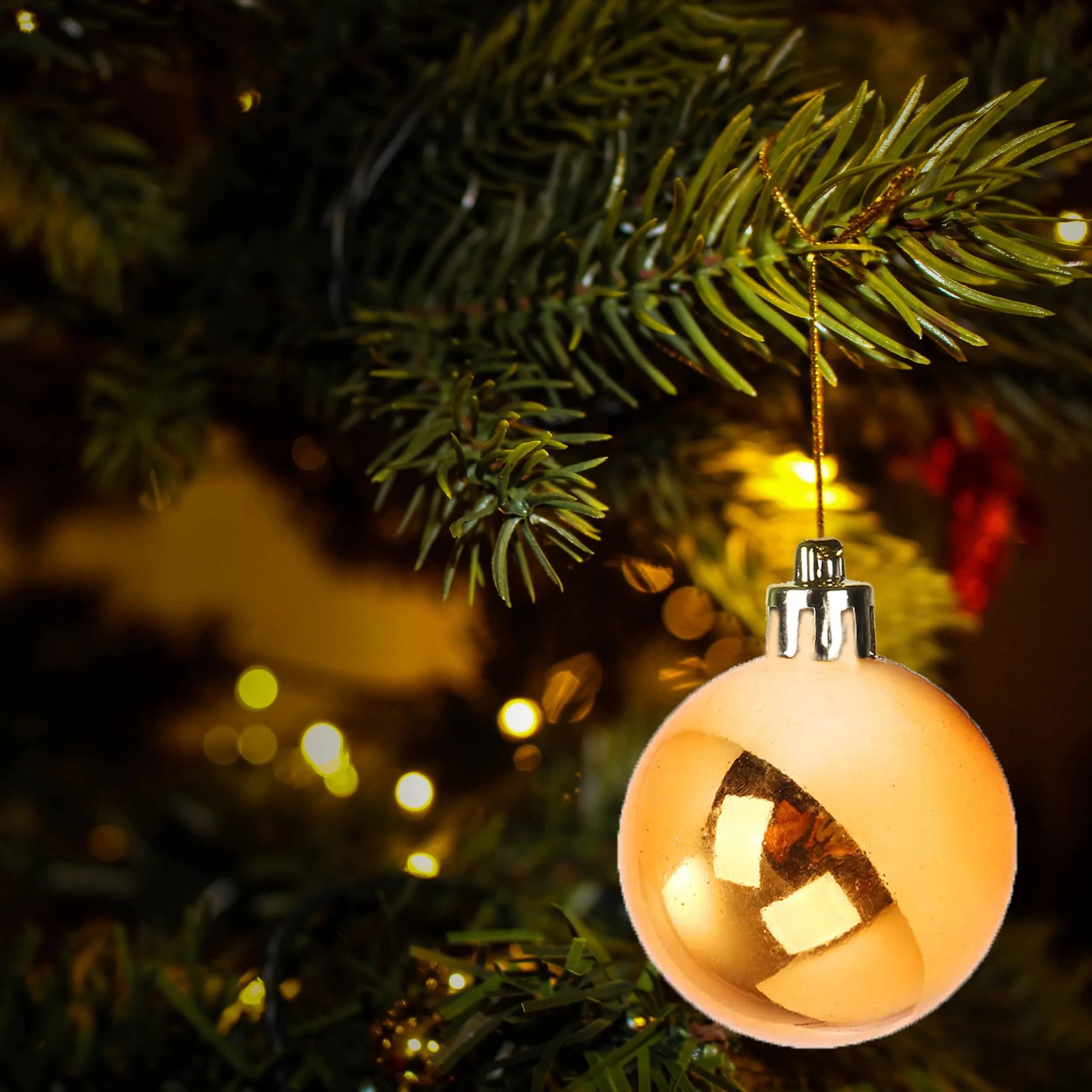 24Pcs Christmas Tree Balls Ornaments for Xmas Christmas Tree 30Mm/1.18" Shatterproof Christmas Tree Decorations Hanging Ball for Holiday Wedding Party Christmas Decorations Clearance